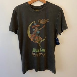 Lucky Brand women’s tee with Miller High Lite logo.